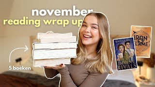 de 5 boeken die ik heb gelezen in november✨💛 maandelijkse wrap up [upl. by Notak]