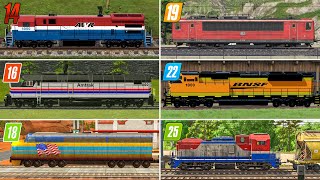 Fs14 vs Fs16 vs Fs18 vs Fs19 vs Fs22 vs Fs25  Train Comparison  Timelapse [upl. by Aysab]