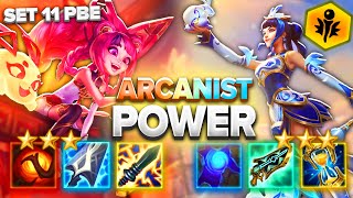 ARCANISTS ARE SO MUCH FUN IN THE NEW SET  Teamfight Tactics Set 11 PBE [upl. by Attirehs]