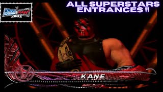 All Superstars entrances in WWE SVR 2007 PS2 Version [upl. by Dahaf]