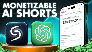 How To Create MONETIZABLE YouTube Shorts With New AI Method [upl. by Odelinda]