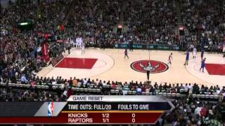 Final 2 minutes of New York Knicks vs Toronto Raptors Linsanity [upl. by Sharman]