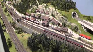 Modellbahnschauanlage in FürthOdw  Teil 1 Von der Küste bis zu den Alpen [upl. by Tebor]