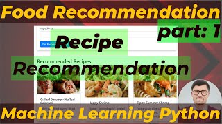 Building a Recipe Recommendation System Using Machine Learning  Food Recommender Python  Part 1 [upl. by Attenyl88]