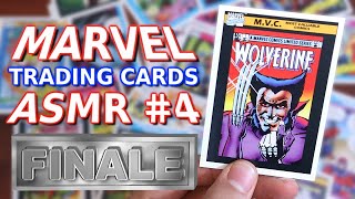 ASMR  Marvel Super Hero Trading Cards FINALE  Whispering Mouth Sounds Relaxing Avengers XMen [upl. by Sawyor]