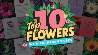 Top 10 Flowers With Surprising Uses [upl. by Zacharias]