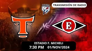 LEONES DEL ESCOGIDO VS TOROS DEL ESTE  1 NOVIEMBRE 2024  LIDOM  EN VIVO [upl. by Icram]