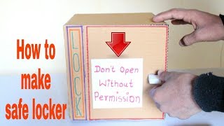 How to make safe buzzer locker from cardboard at home [upl. by Aubrie]