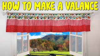 How to Make a Window Valance  DIY Curtains  The Sewing Room Channel [upl. by Culberson]