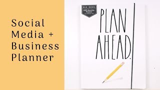 Social Media  Business Planner  Rae Dunn Monthly [upl. by Llebyram670]