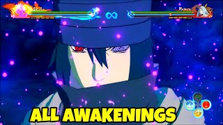 All Transformations  Awakenings  Naruto Shippuden Ultimate Ninja Storm 4 [upl. by Orlan]