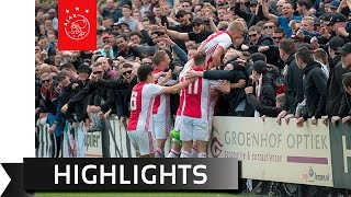 Highlights kampioenswedstrijd Ajax O19  Feyenoord O19 [upl. by Eenot]