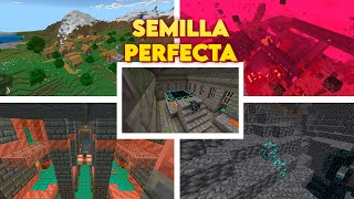 🔥La MEJOR SEMILLA PARA MINECRAFT 121 BEDROCK para Survival tecnico minecraft [upl. by Treble]