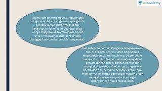 Nilai dan norma yang berlaku dalam masyarakat Sosiologi  SBMPTN UN SMA [upl. by Hsekin]