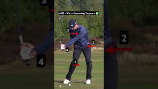 Downswing Sequence Golf Swing Tips slowmotion [upl. by Orelia]