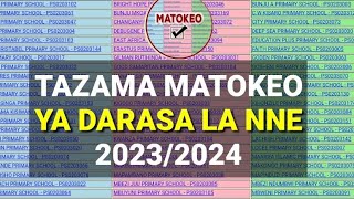 TAZAMA MATOKEO YA DARASA LA NNE 20232024 SFNA RESULTS [upl. by Karlise]