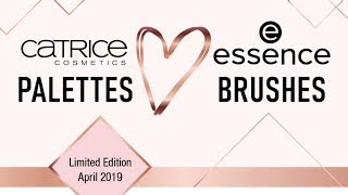 PREVIEW Catrice Palettes Love Essence Brushes LE ¦ Mila [upl. by Eiramanel]