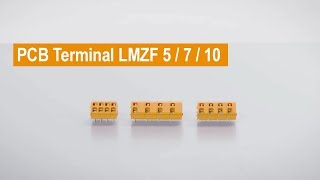 Handling  PCB Terminal LMZF 5  7  10 [upl. by Selinda811]