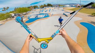 The ULTIMATE Street Scootering SKATEPARK [upl. by Rriocard]