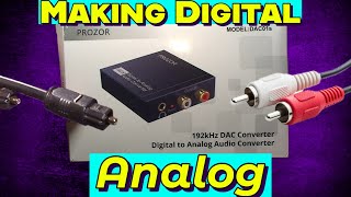 Adding Analog RCA Outputs to a Digital TV the Easy Way  Prozor DAC01s [upl. by Albina]