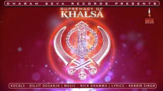 AUDIO POSTER  SUPREMACY OF KHALSA  DILJIT DOSANJH [upl. by Kartis612]