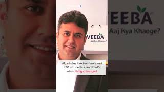 Veebas Recipe for Success ₹1000 Cr Revenue with Indian Twist shorts success [upl. by Nwahsek]