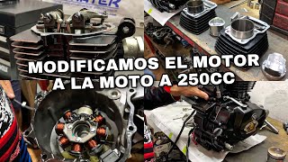 MODIFICAMOS EL MOTOR A LA MOTO A 250CC  SINALOA STANG [upl. by Hillyer]