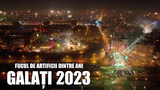 Focul de artificii GALATI 2023 Night drone 4k [upl. by Hasin]