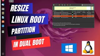 Resize Your Linux Partition in Dual Boot with Windows [upl. by Nonnerb421]