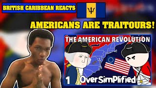 caribbean british guy react to oversimplified american revolution reaction part 1 history reaction [upl. by Nnyrat549]