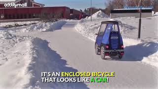 Incredible Bicycle Car  PodRide EBike Is Great For Winter Commutes [upl. by Nileak346]