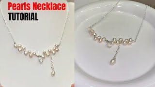 DIY a pearl necklace easily and simply [upl. by Aramoiz171]