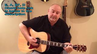 How to Play Filddlers Green  The Tragically Hip version cover  Easy 4 Chord Tune [upl. by Neeham]