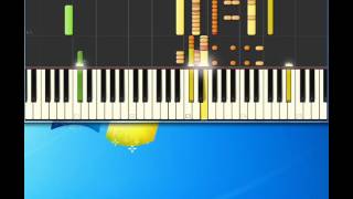 Dean Martin Thats Amore Piano tutorial by Synthesia [upl. by Tiertza]