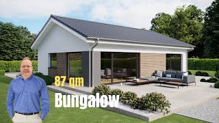 Bungalow schlüsselfertig aus Polen  Haustour durch einen Bungalow mit 87 m² [upl. by Hege782]