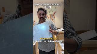 SELFADHESIVE ACRYLIC SHEET  ORDER NOW  NIDHI DECOR GOREGAON WEST [upl. by Hazelton]