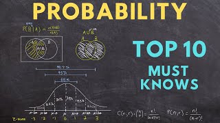 Probability Top 10 Must Knows ultimate study guide [upl. by Enitnatsnoc]