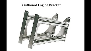 DIY Boat Outboard Engine Transom Bracket [upl. by Edrick]