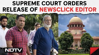 Prabir Purkayastha NewsClick  SC Orders Immediate Release Of NewsClick Founder quotArrest Voidquot [upl. by Hannahs]