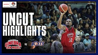 FINAL THREE MINUTES UNCUT of Brgy Ginebras WIN against Meralco 🔥  PBA SEASON 49 GOVERNORS CUP [upl. by Pierre]