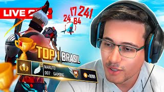 💙 FREE FIRE AO VIVO 🔴 É HOJE 20 MIL PONTOS  GANHANDO TODAS RANKEADAS 🔴 LEVEL UP AO VIVO [upl. by Jezabel478]