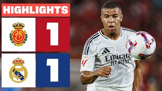 RCD MALLORCA 1  1 REAL MADRID  DEBUT de MBAPPÉ  RESUMEN LALIGA EA SPORTS [upl. by Martinsen]