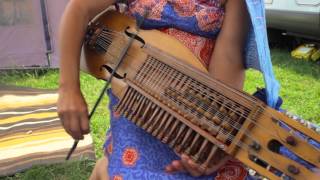 Griselda Sanderson playing the swedish nyckelharpa [upl. by Daggna]