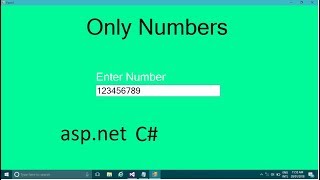 How to input only numbers in textbox C [upl. by Asiled]