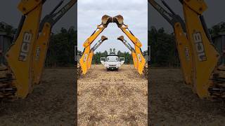 JCB ESCORT MACHINE TATA DAMPER🧐🧐🧐jcb tractor tractorvideo [upl. by Lerred]