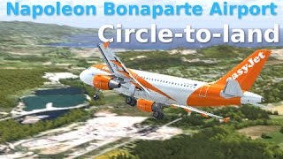 FSX Circletoland RWY20  Ajaccio Napoleon Bonaparte Airport [upl. by Witkin973]