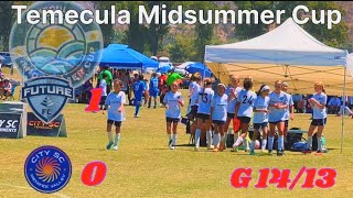 Future FC G1413 vs City SC Menifee Valley G13 [upl. by Nylram]