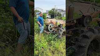 He Start This 500 Years Old Tractor shortsvideo [upl. by Huppert49]