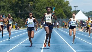 National Record 4x100m At AAU [upl. by Melquist]