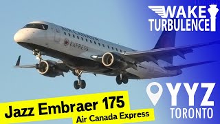 Embraer 175 Landing  Jazz Aviation at Toronto Pearson Airport [upl. by Ecinue477]